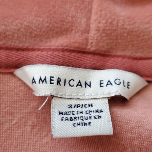 🔹️American Eagle Dusty Rose Long Sleeve Zippered Hoodie Small - Picture 9 of 11